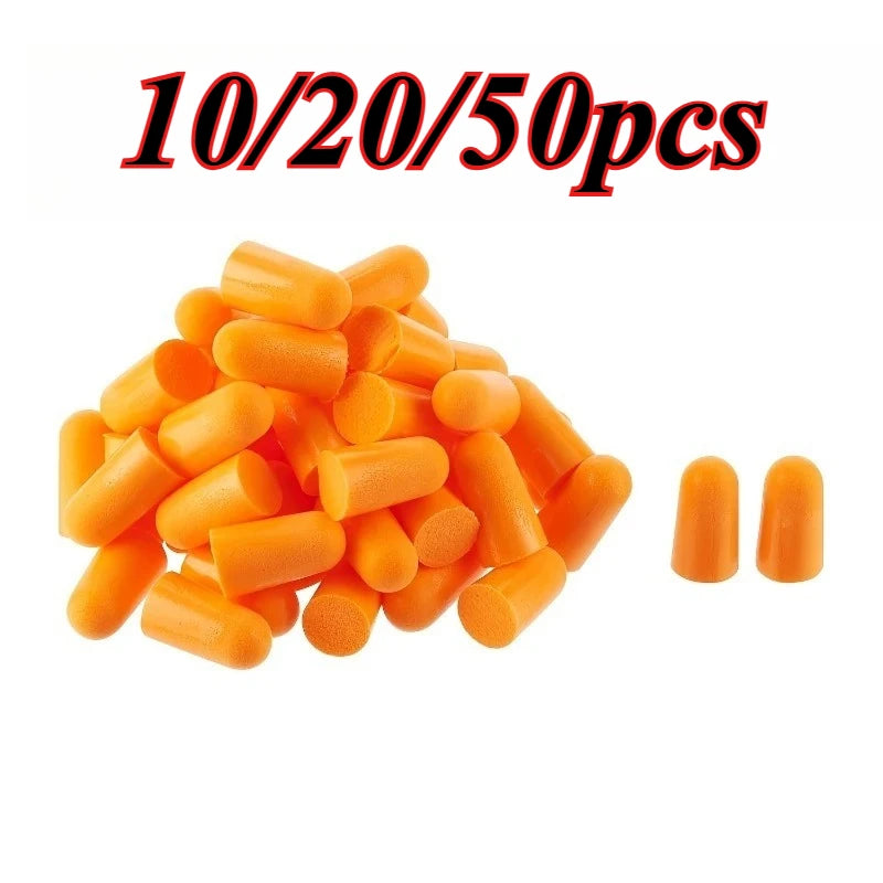 Soft Foam Noise Reducing Earplugs – 10 to 50 Pairs