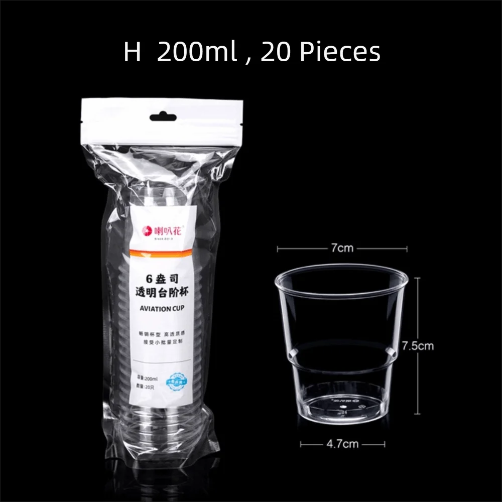 Clear Plastic Party Cups 20/50 Pack – Reusable Shot & Jelly Cups