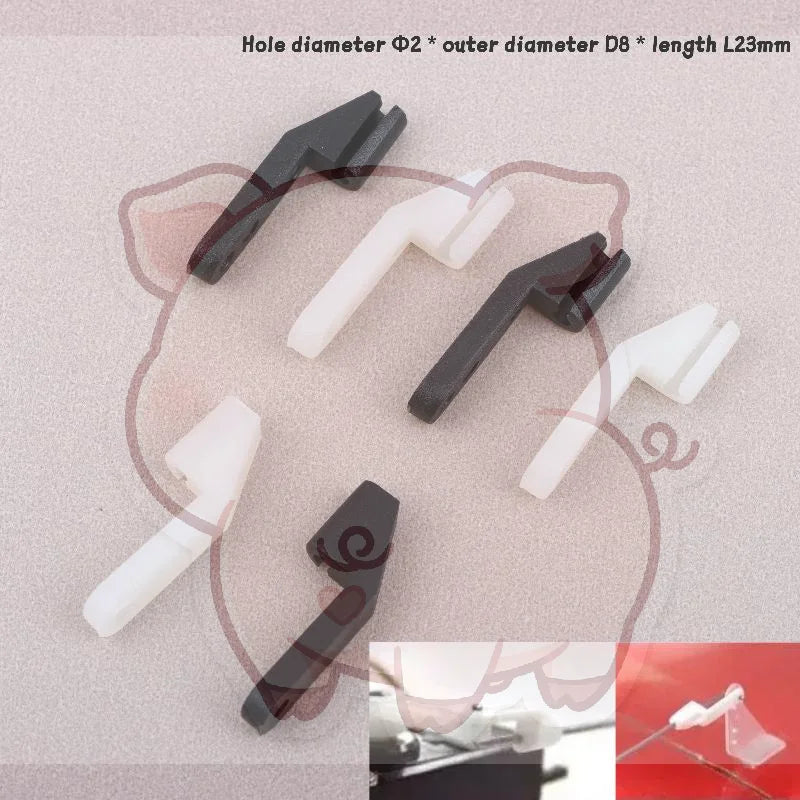 10-Pack 2mm Nylon Control Rod Fixers for RC Airplane Build