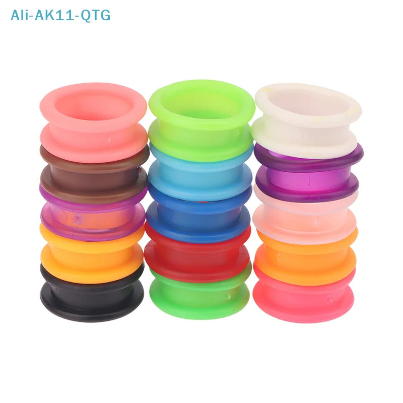 Silicone Scissor Finger Ring Inserts for Barbers – 10-Pack