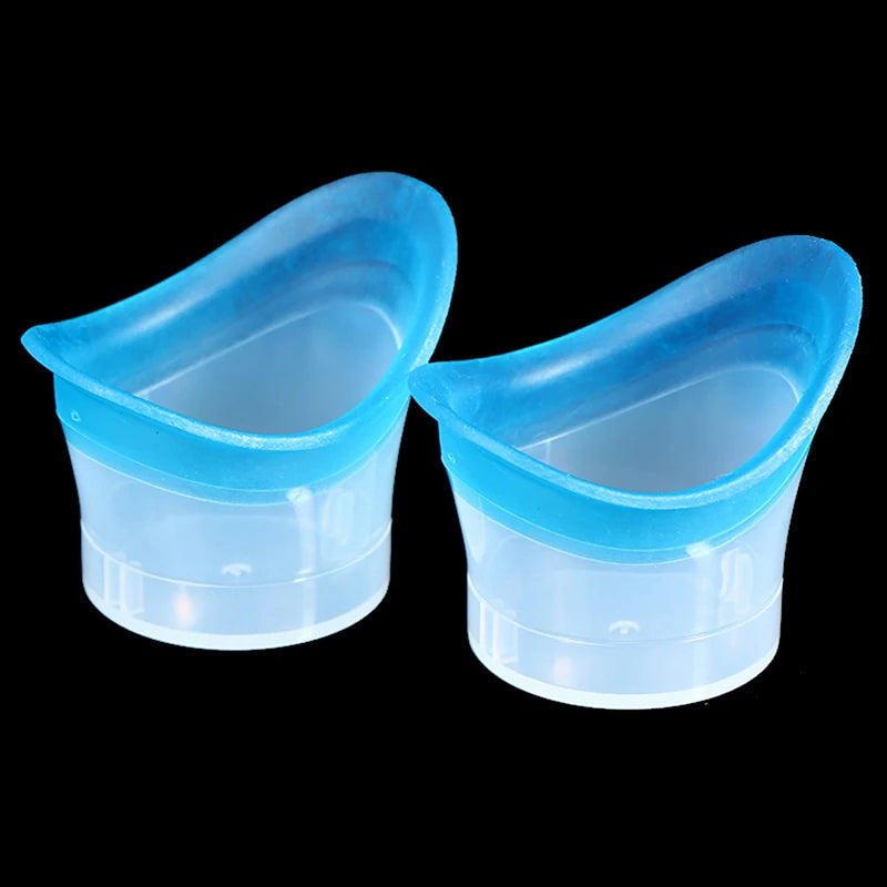 Silicone Eye Wash Cup Reusable Eye Bath 2-Pack