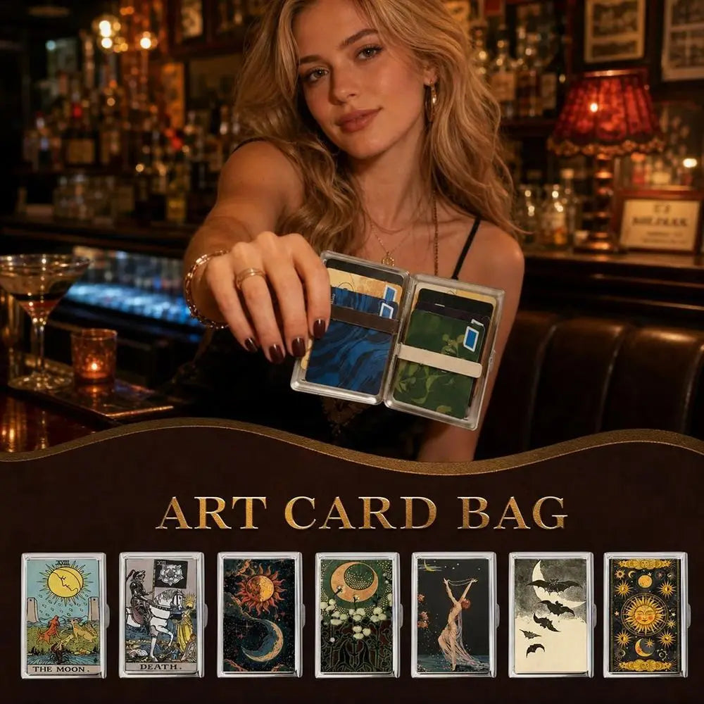 Vintage Metal Card Case – Business Card & ID Holder