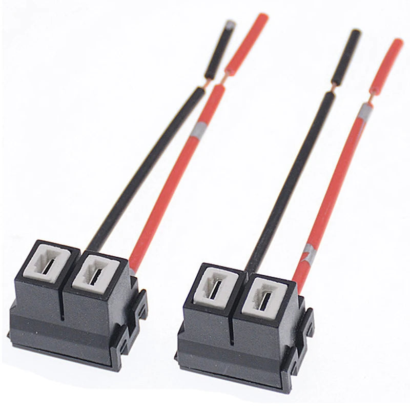 H7 Ceramic Halogen Bulb Socket Connector & Wiring Harness
