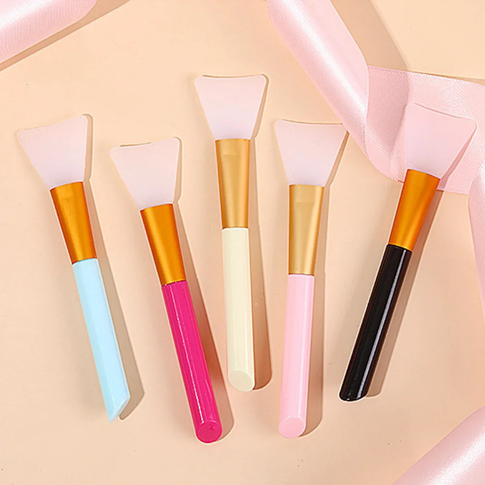 Silicone Facial Mask Brush Set – Soft, All Skin Types