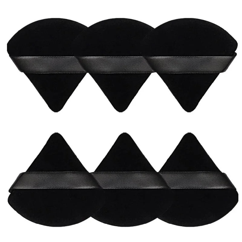 Triangle Velvet Makeup Puff Sponge – 2/6 Pack Wet & Dry