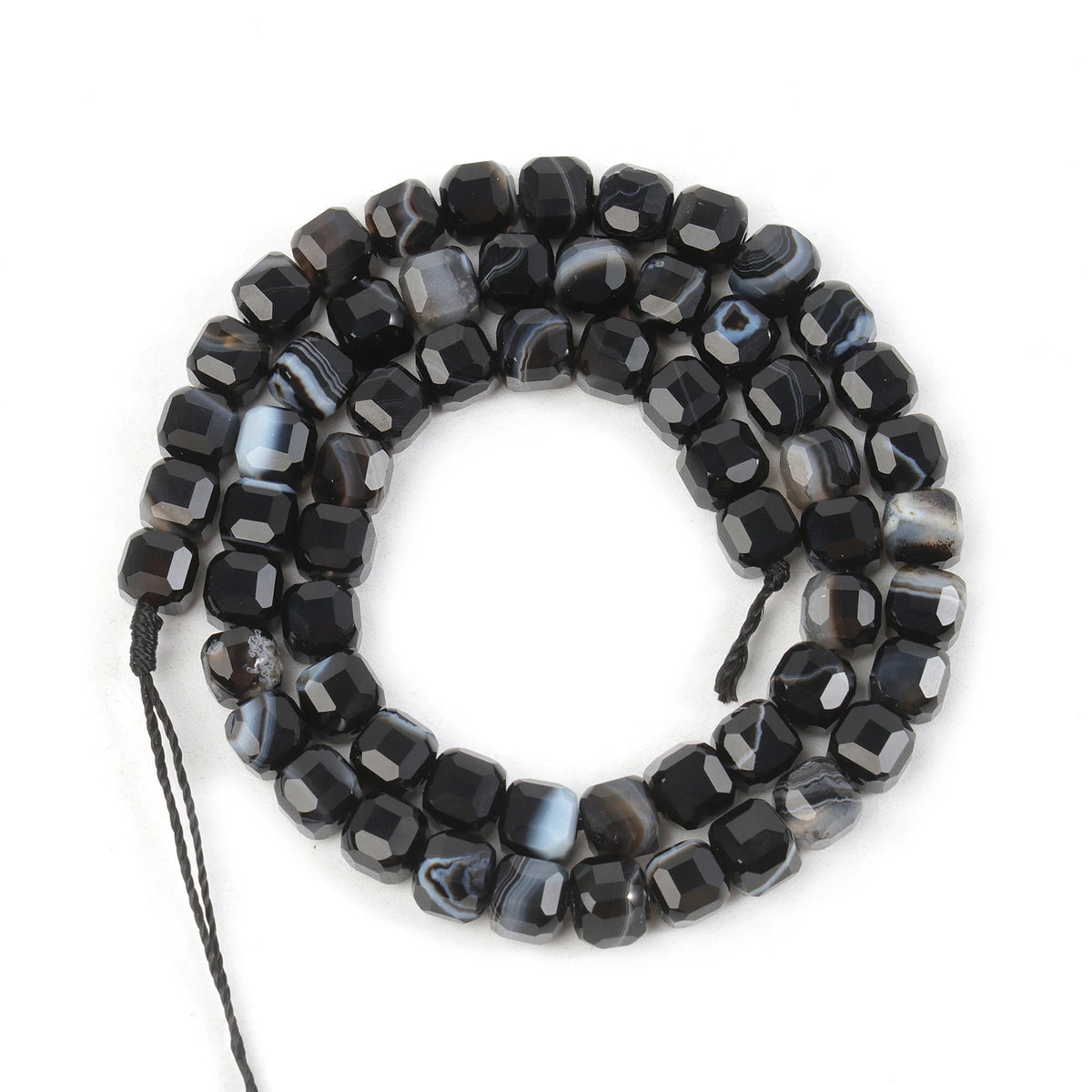 Tiger Eye Faceted Cube Beads 5mm – Natural Stone Spacer Strand