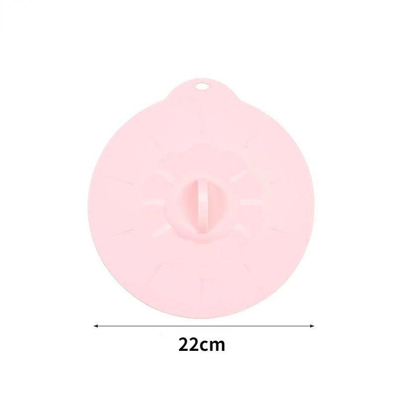 Universal Silicone Spill Stopper Lid – Reusable Pot & Bowl Cover