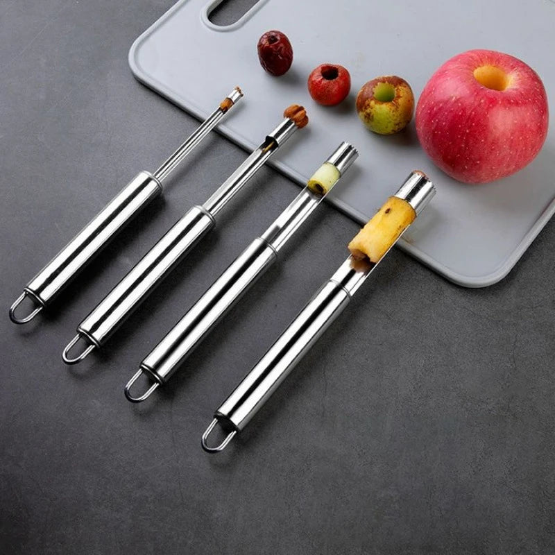 Stainless Steel Fruit Corer & Seed Remover – Apple, Pear, Dates