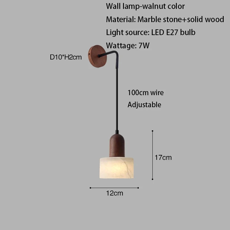 Wabi Sabi Stone LED Pendant Light | Minimalist Hanging Lamp