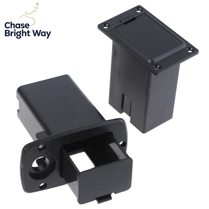 Active Bass Guitar 9V Battery Box Holder – Plug, Cable & Cover