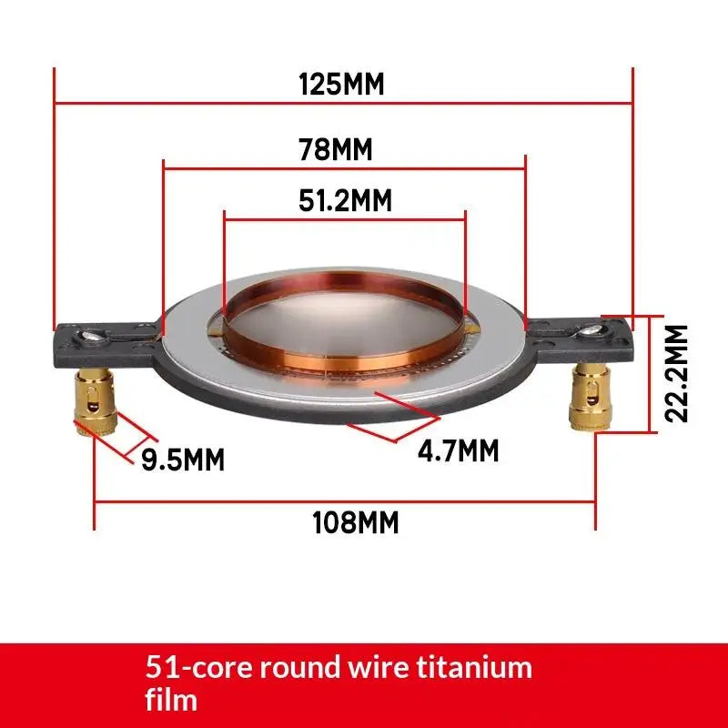 Titanium Tweeter Diaphragm & Voice Coil 34–75mm | Speaker Repair