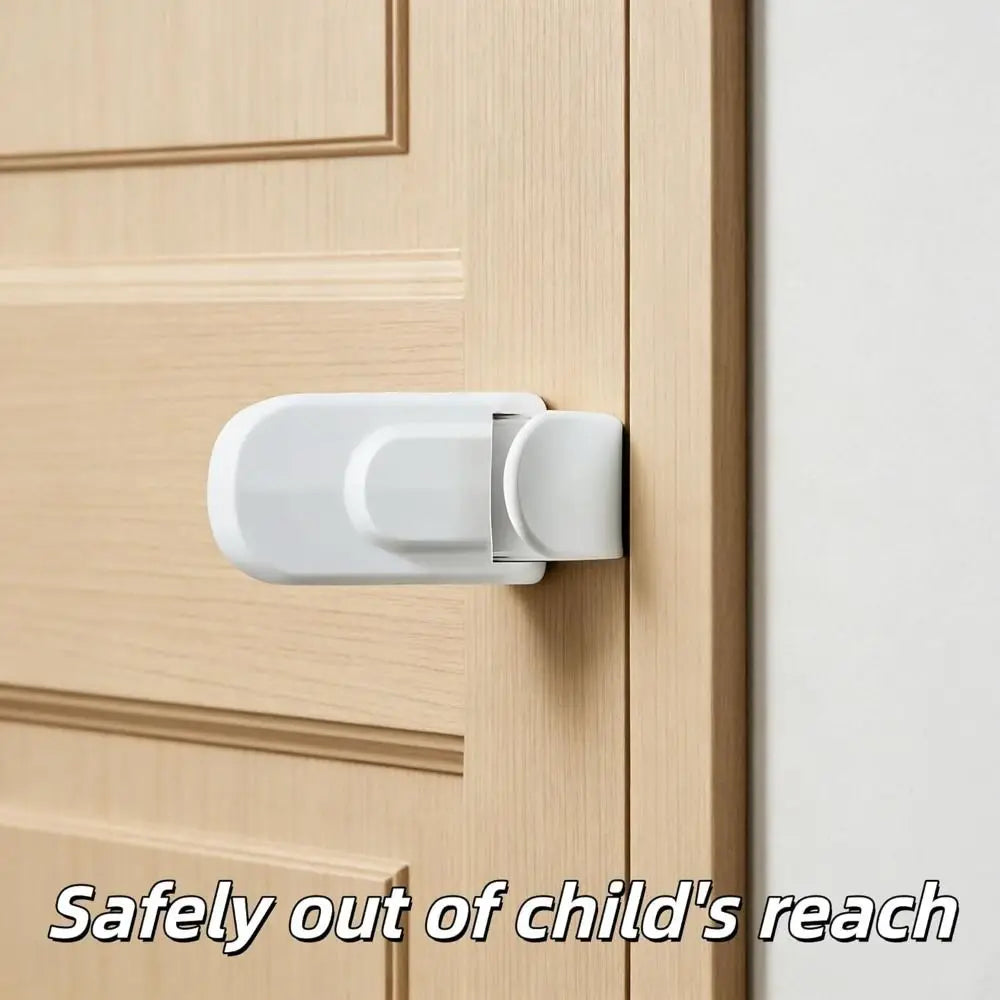 Snap-On Door Lock – No Tools or Adhesives, Universal Fit