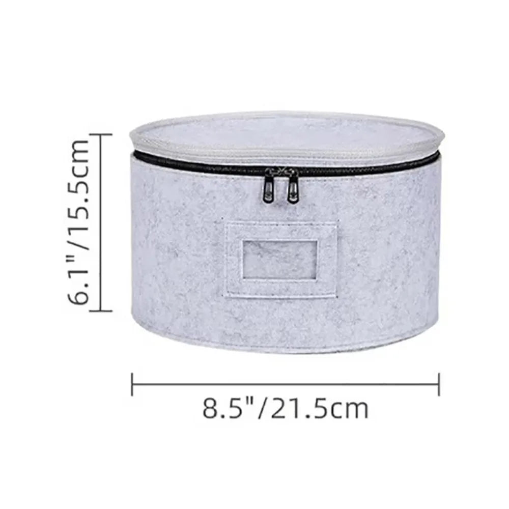Zippered Felt Storage Bag – Multi-Use Large Organizer Bucket