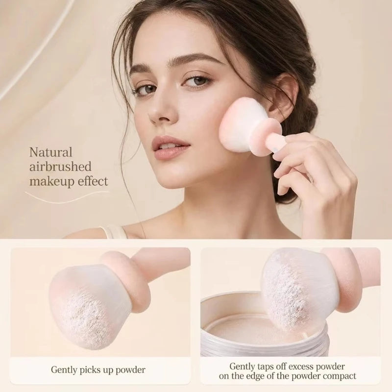 Mushroom Powder Brush – Soft Loose Powder & Blush Makeup Brush