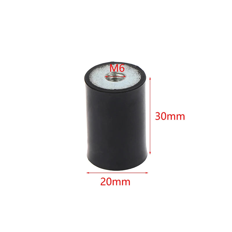 M4–M8 Rubber Anti-Vibration Mount Type DD Flat Base Damper
