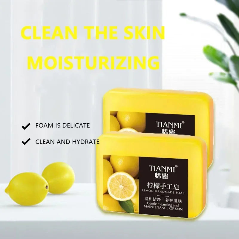 SAMMY Lemon Handmade Soap 2-Pack – Moisturizing Bar All Skin