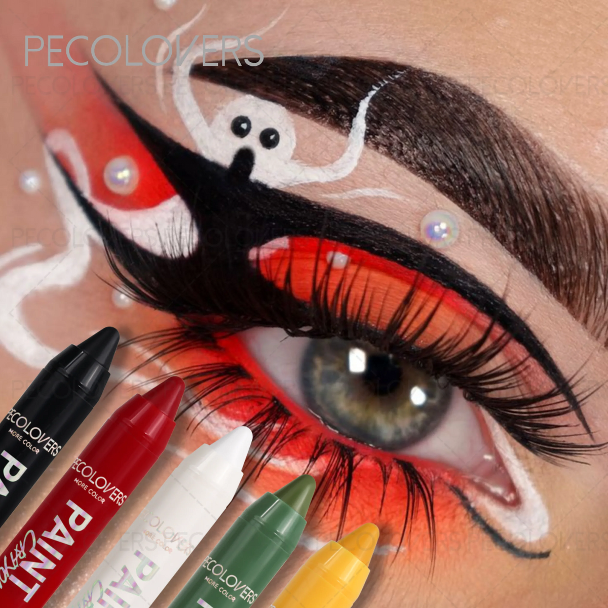 Face & Body Paint Sticks – Waterproof Assorted Colors Halloween