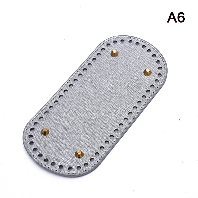 PU Leather Bag Base 22×10cm – DIY Crochet Knitted Bag Bottom