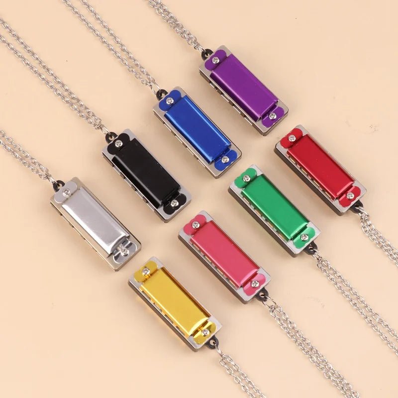 Mini Necklace Harmonica – 4-Hole 8-Tone Kids Music Gift