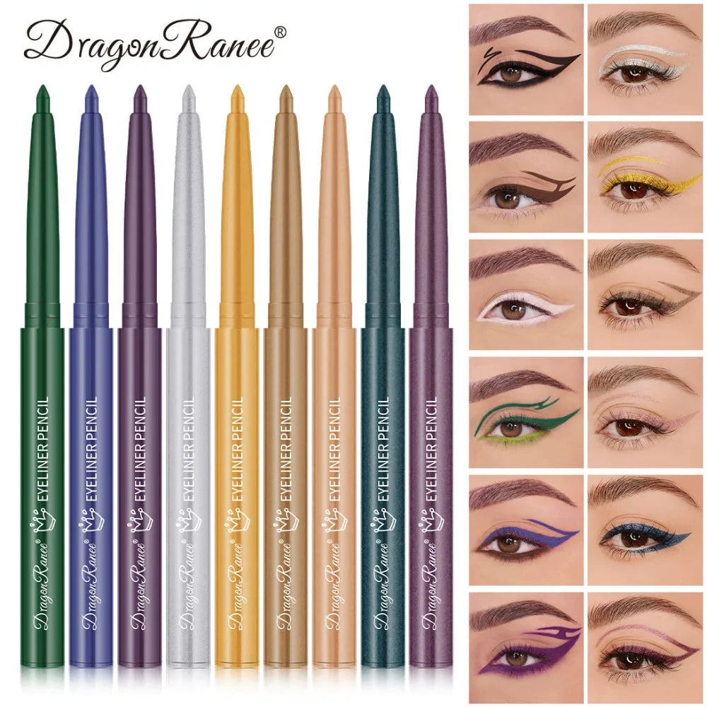 Waterproof Gel Eyeliner Pencil – Matte & Shimmer, 10 Colors