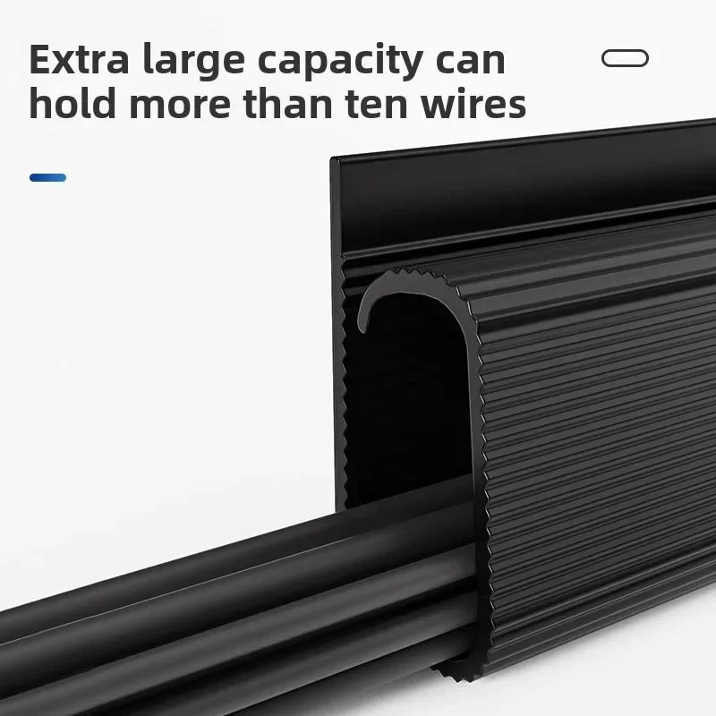 Under-Desk Cable Management Tray – No-Drill PVC Wire Organizer