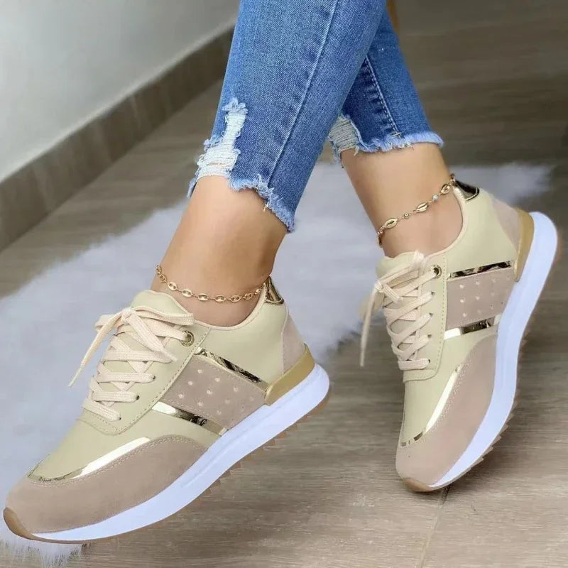LEDP Women's Platform Sneakers – Casual Sport Running Shoes