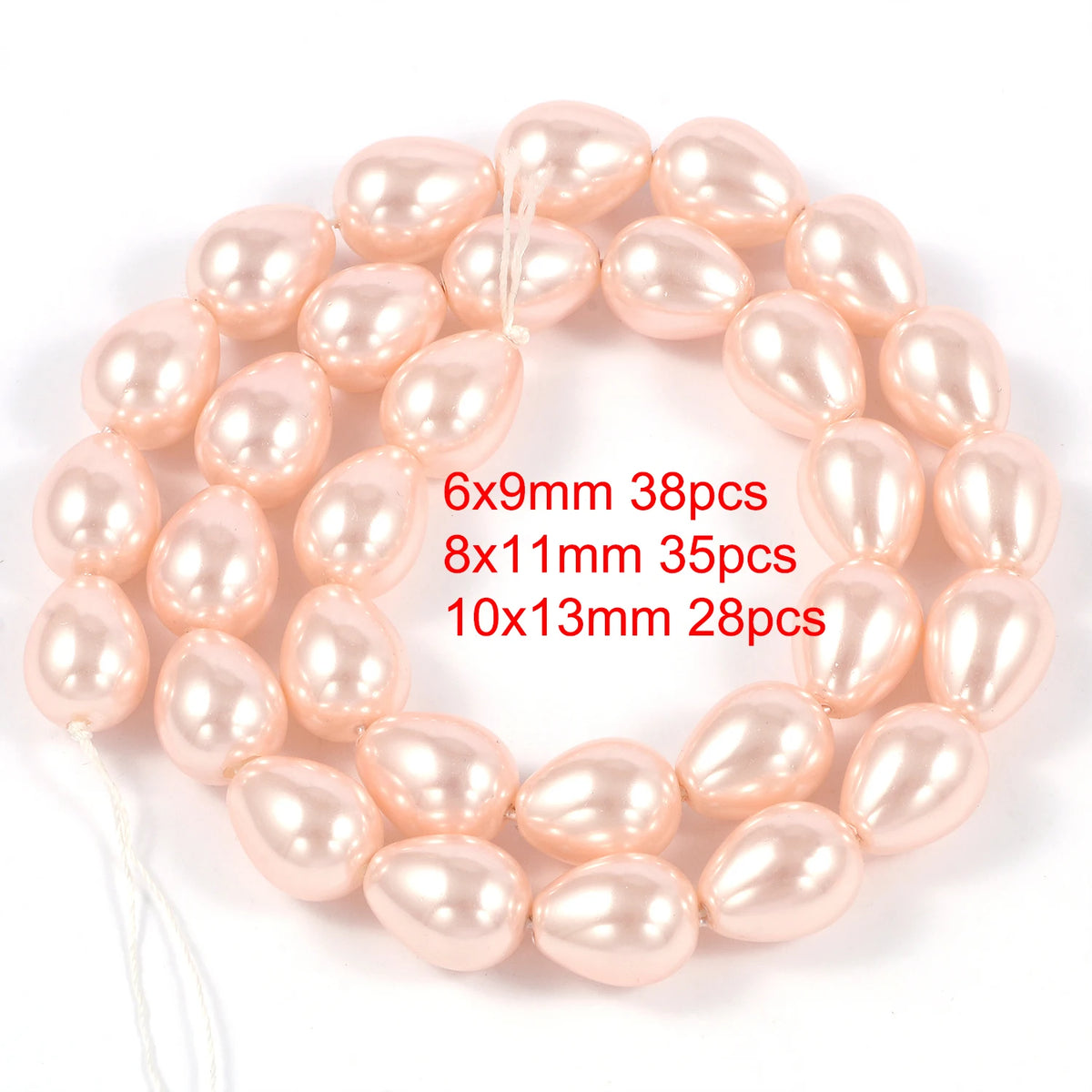 Multicolor Round Shell Pearl Beads for DIY Jewelry Making 6–12mm