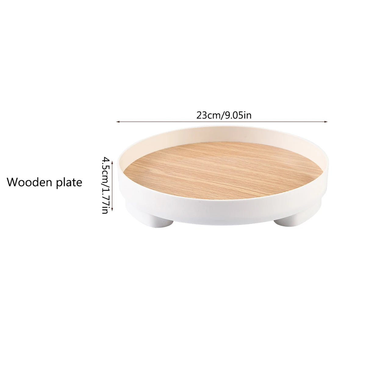 Minimalist Round Wooden Tray – Jewelry & Home Storage