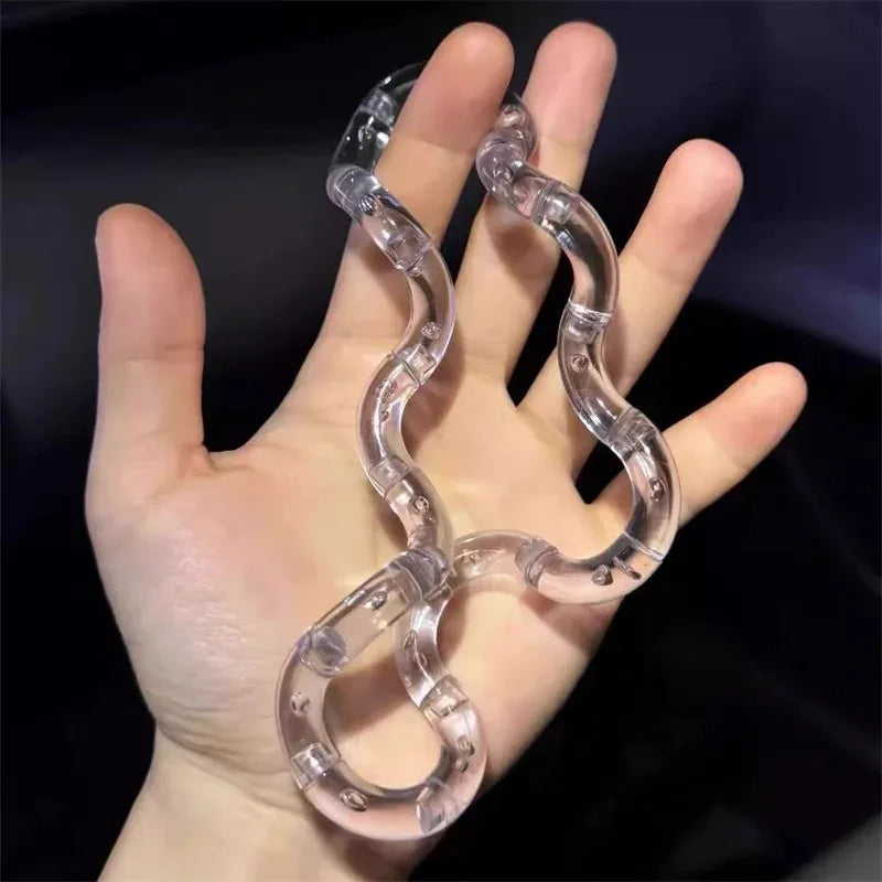 Rainbow Twisting Rope Fidget Toy – Transformable Knot Gadget