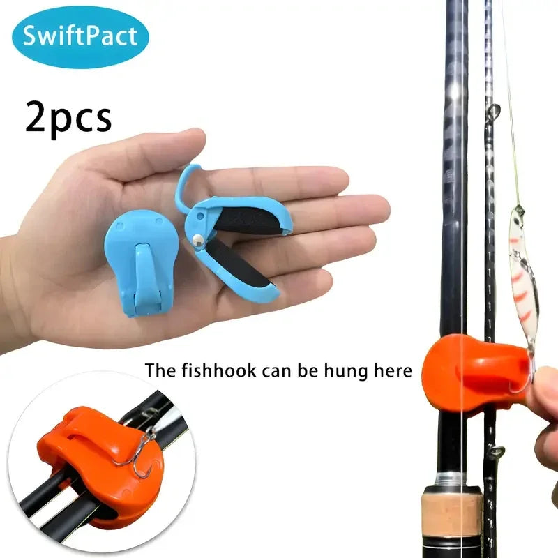 Wall Mount Fishing Rod Holder Clips – 2-Pack Pole Fixer Straps