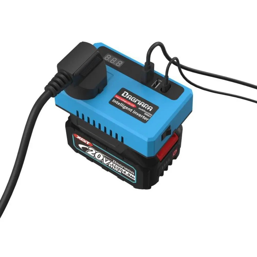 120W Lithium Battery Inverter – DC to AC, 3 USB Ports