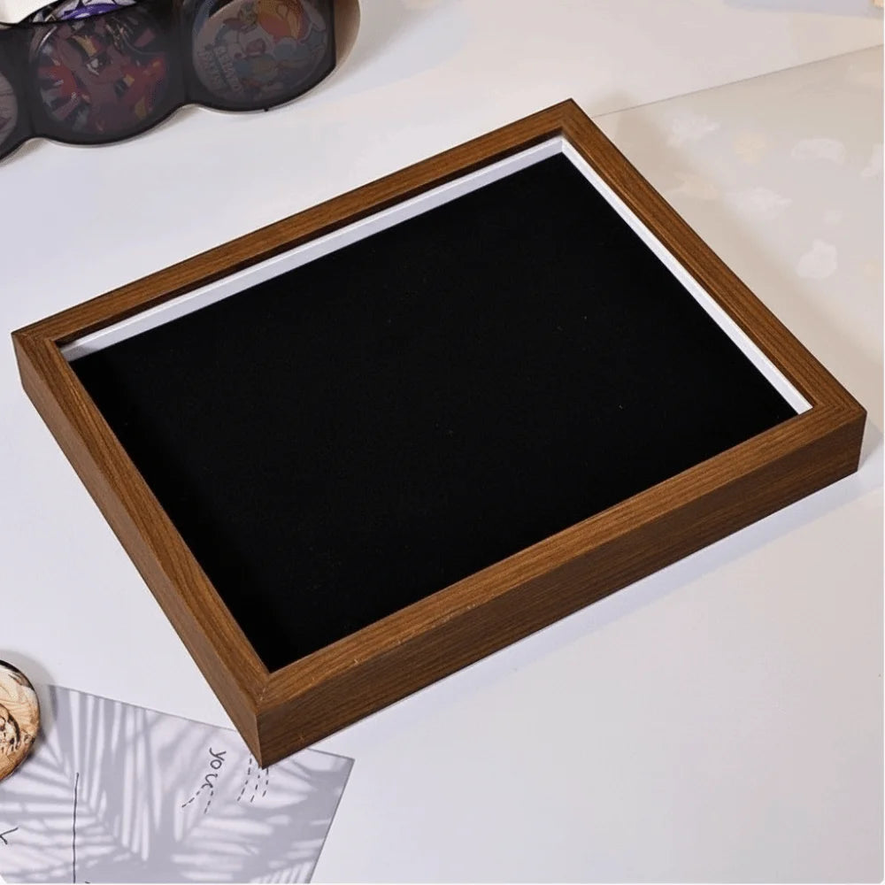 Wall-Mounted Badge & Brooch Display Frame | Felt Board Storage