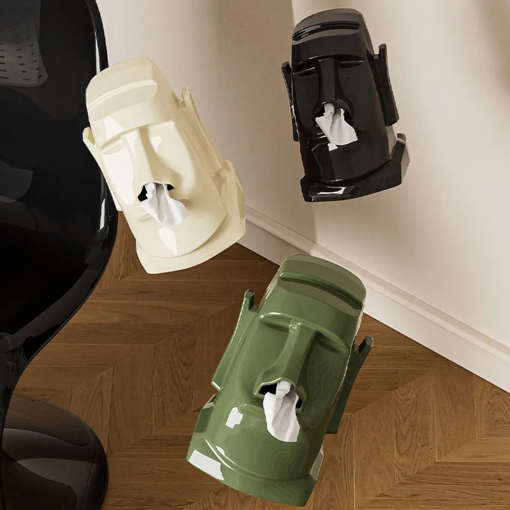 Moai Statue 3-in-1 Tissue Box & Desktop Organizer | ABS