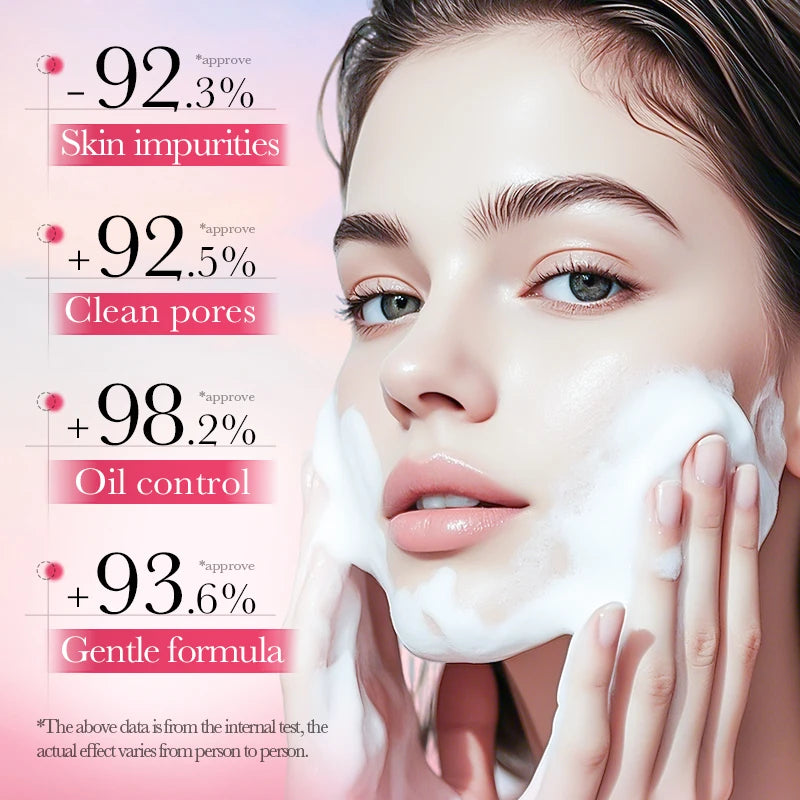 SADOER Rose Amino Acid Cleansing Mousse 150ml | Gentle Face Wash