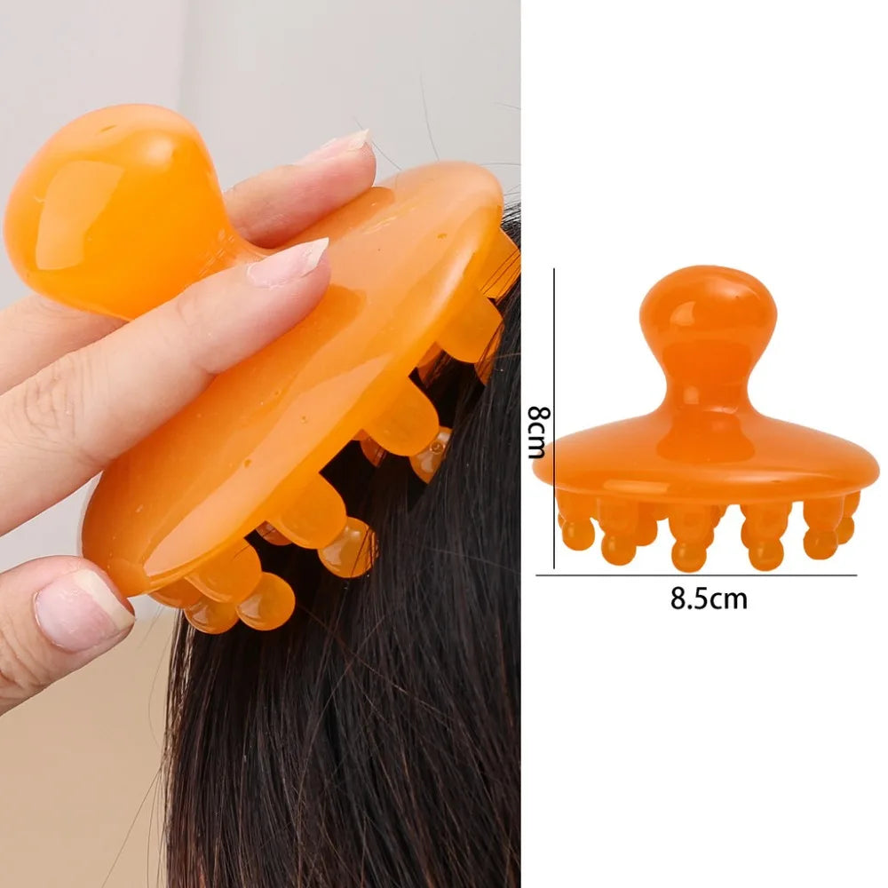 Resin Meridian Massage Brush – Scalp, Abdomen & Full Body