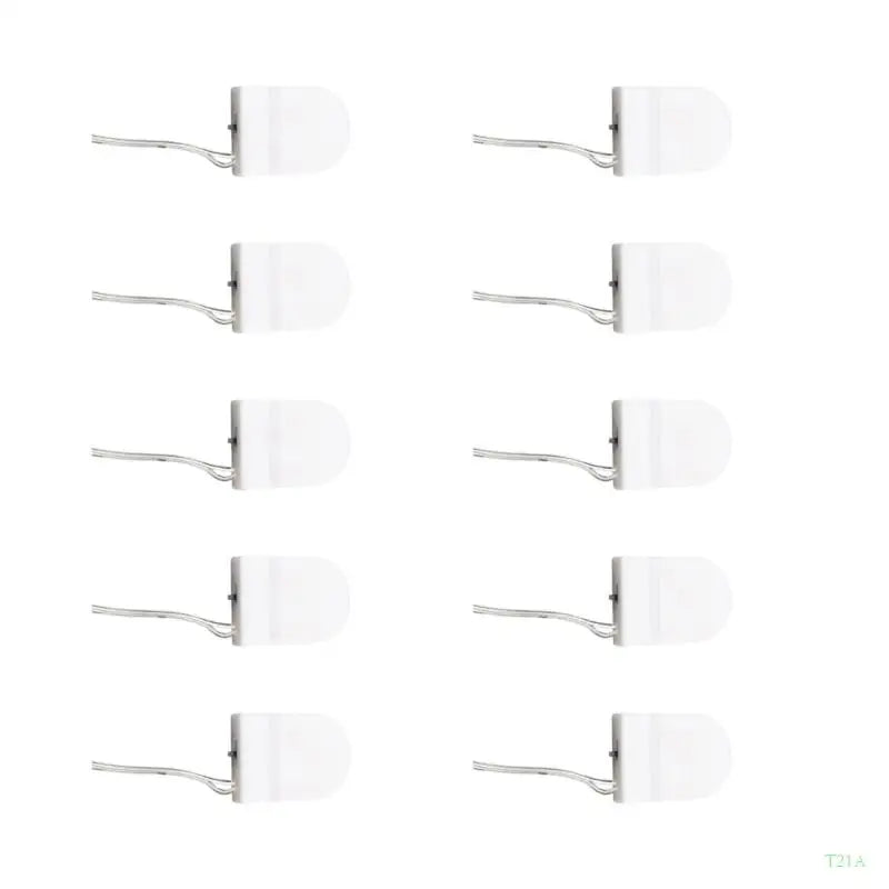 CR2032 LIR2032 Coin Cell Battery Holder with Switch – 10 Pack