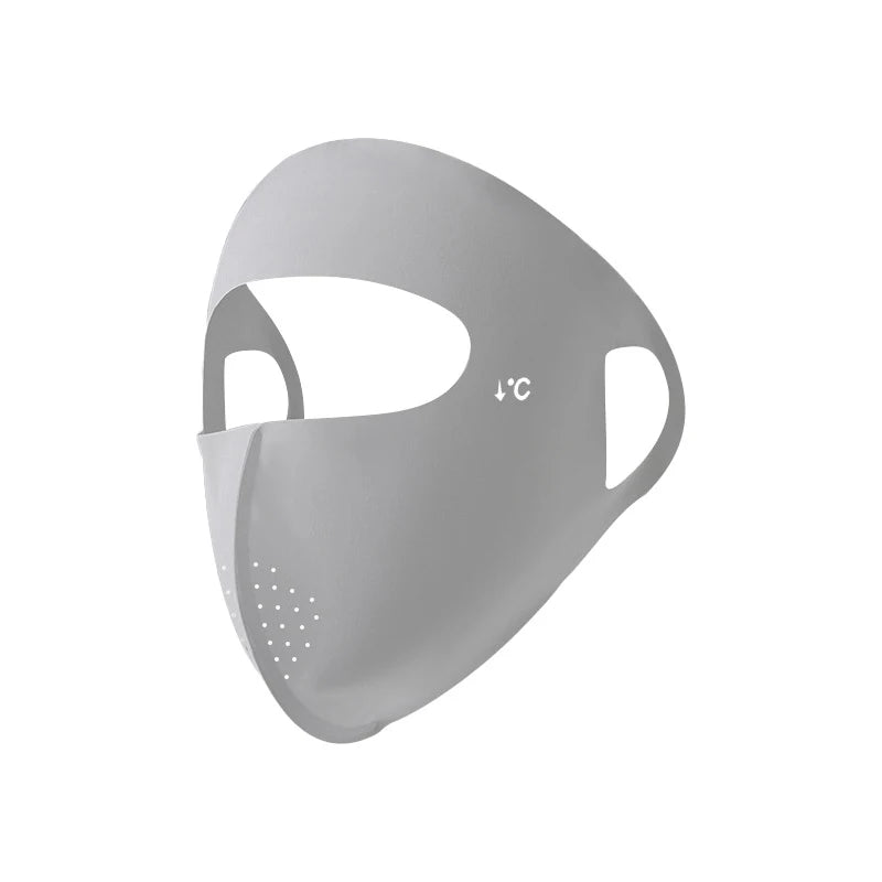 Women's UPF 50+ Ice Silk UV Sun Mask – Cooling Face Cover