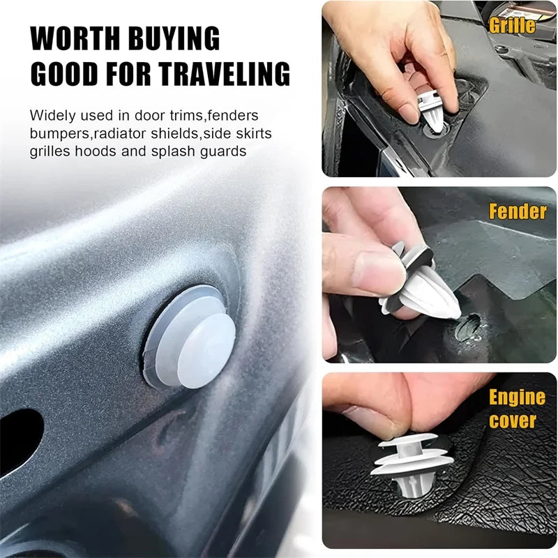 Universal Car Door Panel Clips – Push Pin Retainer Rivets