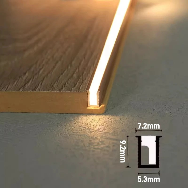 Recessed LED Aluminum Profile Channel & Silicone Diffuser Cabinet Light