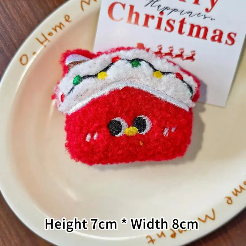 Mini Christmas Plush Keychain Pendant – Santa Doll Ornament