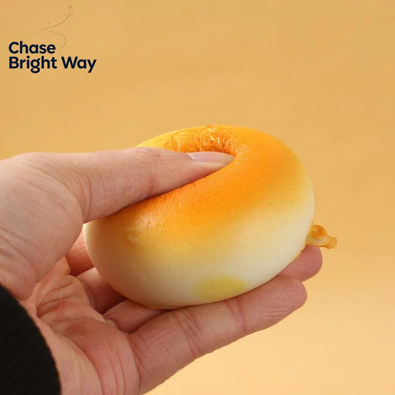 Milk Bread Squishy Toy – Realistic PU Squeeze Fidget Toy