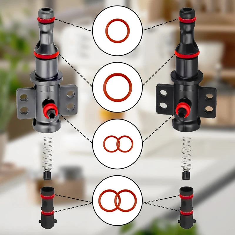 15-Pc Silicone O-Ring Seal Kit for Saeco Gaggia Spidem Machines
