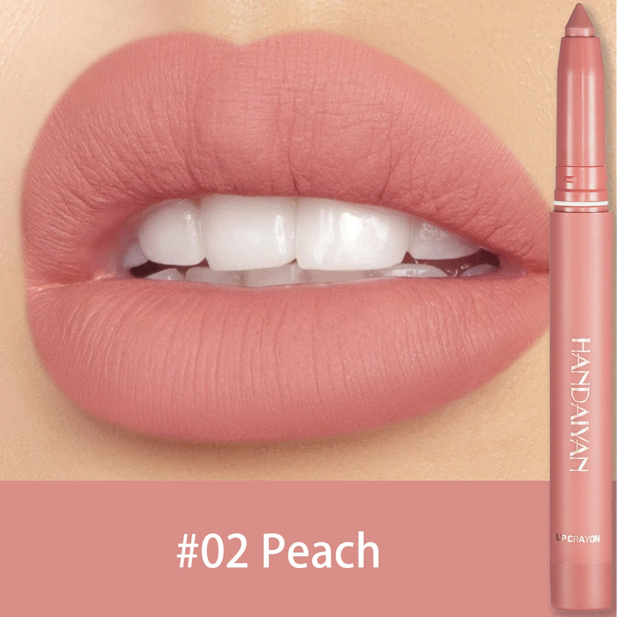 Waterproof Matte Lip Liner Pencil – 12 Shades | Long-Lasting
