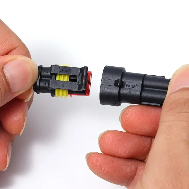 Waterproof 2-Pin Automotive Electrical Connectors 10/20 Pack