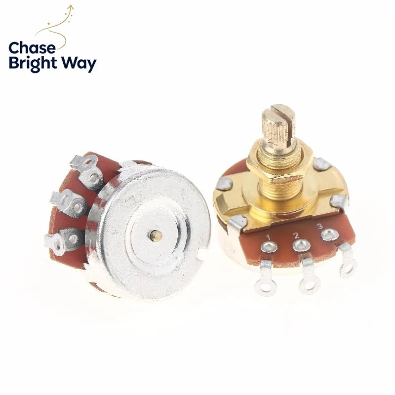 Guitar Potentiometer Brass Shaft A500K A250K B500K B250K Pot