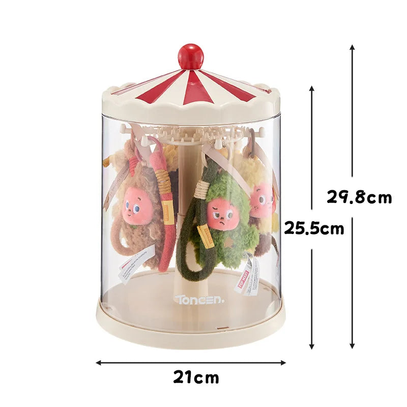 Rotating Transparent Display Case for Collectibles & Figures
