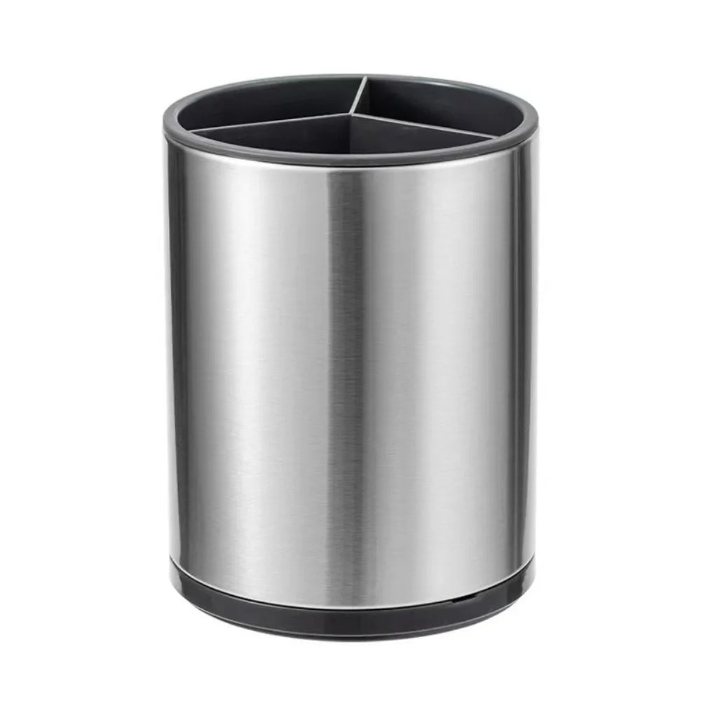 Stainless Steel Utensil Holder – Large Kitchen Organizer