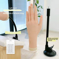 Silicone Nail Practice Hand – Bendable Training Display Rack