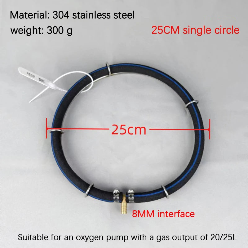 Nano Aeration Disc 304 Stainless Steel Fish Pond Oxygen Diffuser