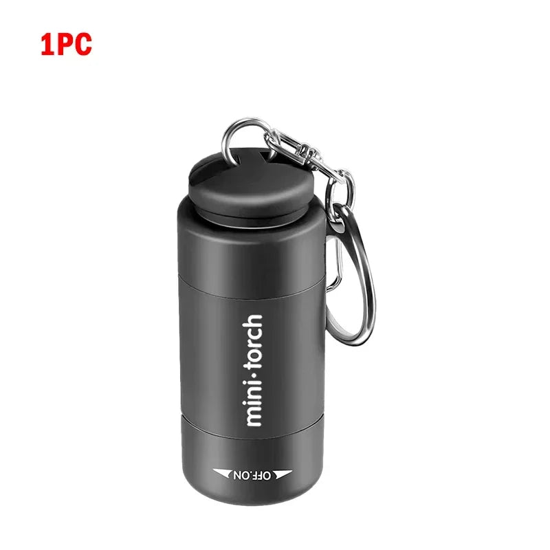 USB Rechargeable Mini LED Keychain Flashlight – Waterproof